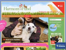 Tablet Screenshot of harmonyfund.org